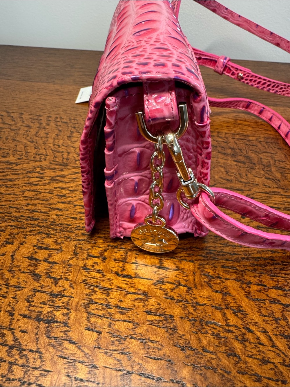 NWT Brahmin Minuette Crossbody in Phlox Pink Melbourne w/Dust Bag - Picture 11 of 11